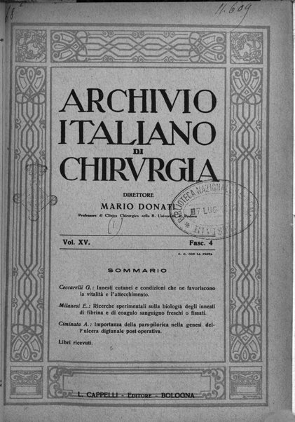 Archivio italiano di chirurgia