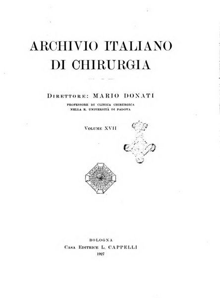 Archivio italiano di chirurgia