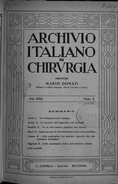 Archivio italiano di chirurgia