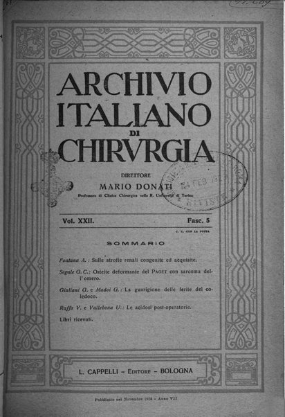 Archivio italiano di chirurgia