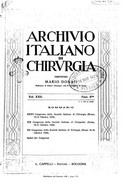 Archivio italiano di chirurgia