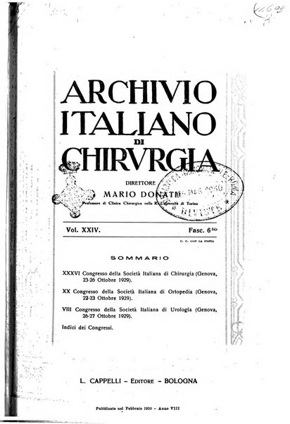 Archivio italiano di chirurgia