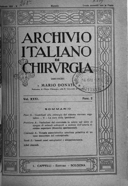 Archivio italiano di chirurgia