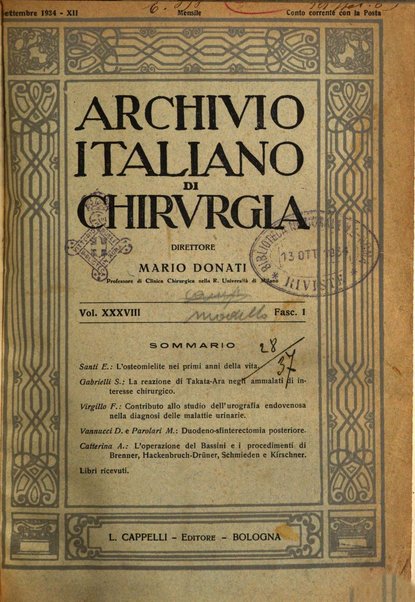 Archivio italiano di chirurgia