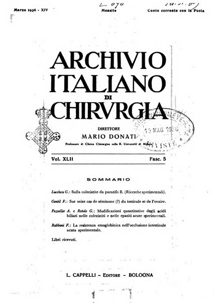 Archivio italiano di chirurgia