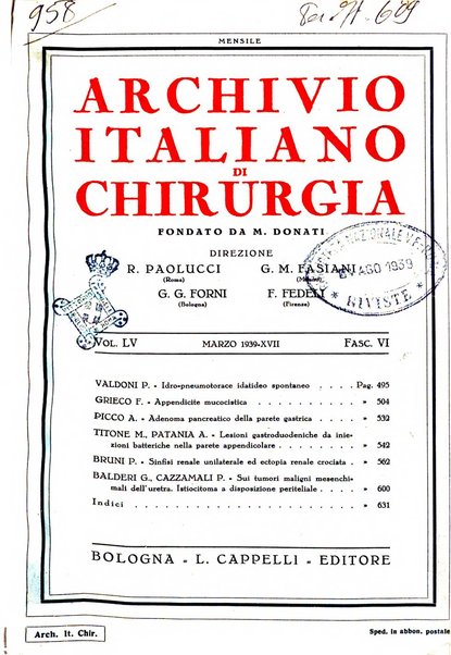 Archivio italiano di chirurgia