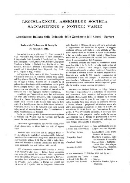 L'industria saccarifera italiana Bollettino mensile del Consorzio nazionale produttori zucchero e dell'Associazione italiana delle industrie dello zucchero e dell'alcool