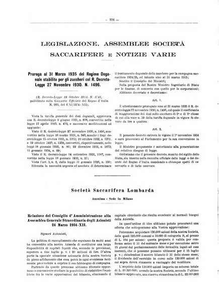 L'industria saccarifera italiana Bollettino mensile del Consorzio nazionale produttori zucchero e dell'Associazione italiana delle industrie dello zucchero e dell'alcool