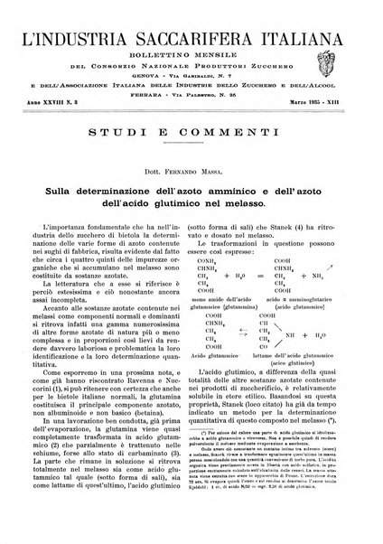 L'industria saccarifera italiana Bollettino mensile del Consorzio nazionale produttori zucchero e dell'Associazione italiana delle industrie dello zucchero e dell'alcool