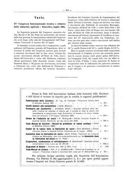 L'industria saccarifera italiana Bollettino mensile del Consorzio nazionale produttori zucchero e dell'Associazione italiana delle industrie dello zucchero e dell'alcool