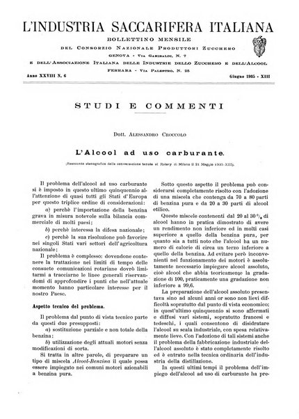 L'industria saccarifera italiana Bollettino mensile del Consorzio nazionale produttori zucchero e dell'Associazione italiana delle industrie dello zucchero e dell'alcool