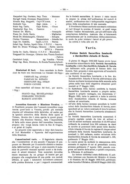 L'industria saccarifera italiana Bollettino mensile del Consorzio nazionale produttori zucchero e dell'Associazione italiana delle industrie dello zucchero e dell'alcool