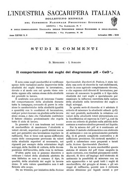 L'industria saccarifera italiana Bollettino mensile del Consorzio nazionale produttori zucchero e dell'Associazione italiana delle industrie dello zucchero e dell'alcool