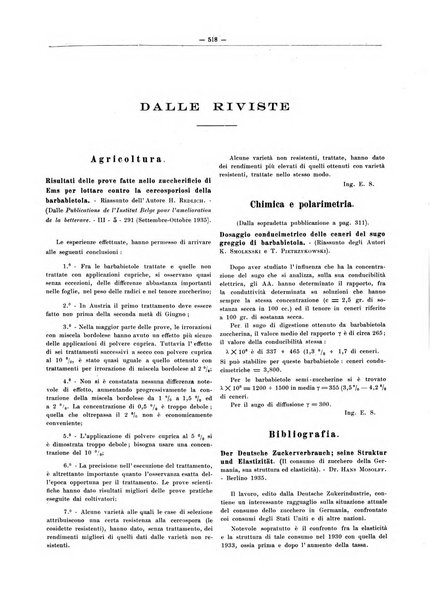 L'industria saccarifera italiana Bollettino mensile del Consorzio nazionale produttori zucchero e dell'Associazione italiana delle industrie dello zucchero e dell'alcool