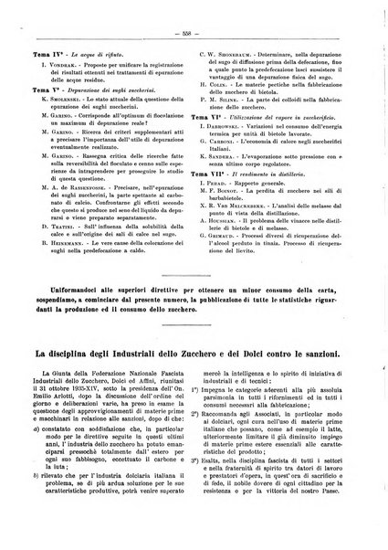 L'industria saccarifera italiana Bollettino mensile del Consorzio nazionale produttori zucchero e dell'Associazione italiana delle industrie dello zucchero e dell'alcool