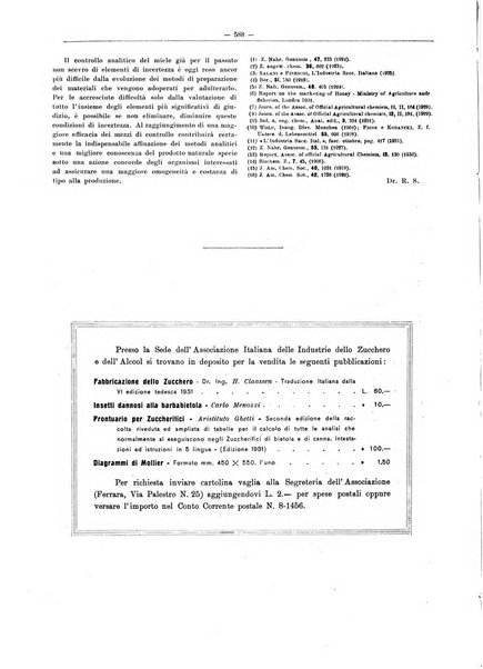 L'industria saccarifera italiana Bollettino mensile del Consorzio nazionale produttori zucchero e dell'Associazione italiana delle industrie dello zucchero e dell'alcool