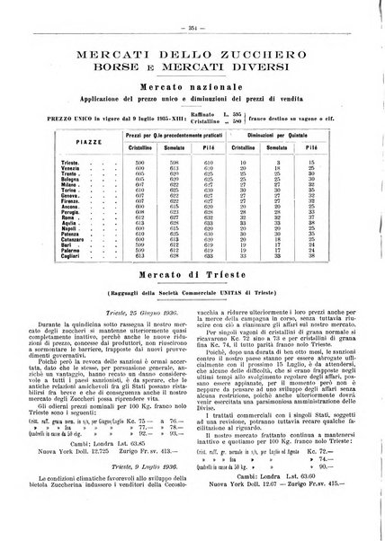 L'industria saccarifera italiana Bollettino mensile del Consorzio nazionale produttori zucchero e dell'Associazione italiana delle industrie dello zucchero e dell'alcool