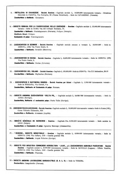 L'industria saccarifera italiana Bollettino mensile del Consorzio nazionale produttori zucchero e dell'Associazione italiana delle industrie dello zucchero e dell'alcool