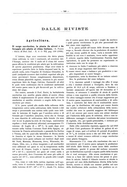 L'industria saccarifera italiana Bollettino mensile del Consorzio nazionale produttori zucchero e dell'Associazione italiana delle industrie dello zucchero e dell'alcool