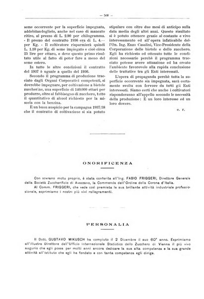 L'industria saccarifera italiana Bollettino mensile del Consorzio nazionale produttori zucchero e dell'Associazione italiana delle industrie dello zucchero e dell'alcool