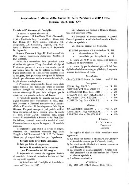 L'industria saccarifera italiana Bollettino mensile del Consorzio nazionale produttori zucchero e dell'Associazione italiana delle industrie dello zucchero e dell'alcool