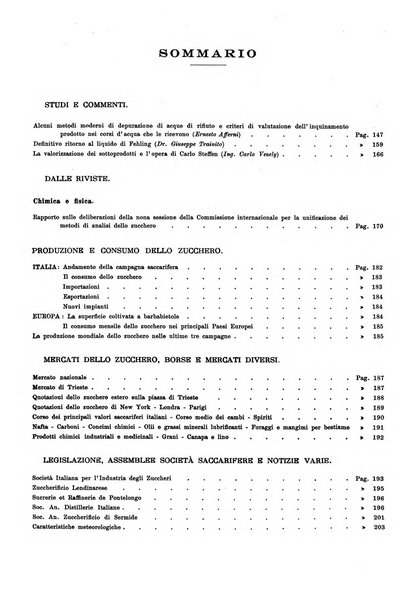 L'industria saccarifera italiana Bollettino mensile del Consorzio nazionale produttori zucchero e dell'Associazione italiana delle industrie dello zucchero e dell'alcool