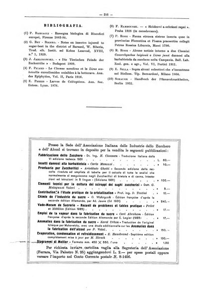 L'industria saccarifera italiana Bollettino mensile del Consorzio nazionale produttori zucchero e dell'Associazione italiana delle industrie dello zucchero e dell'alcool