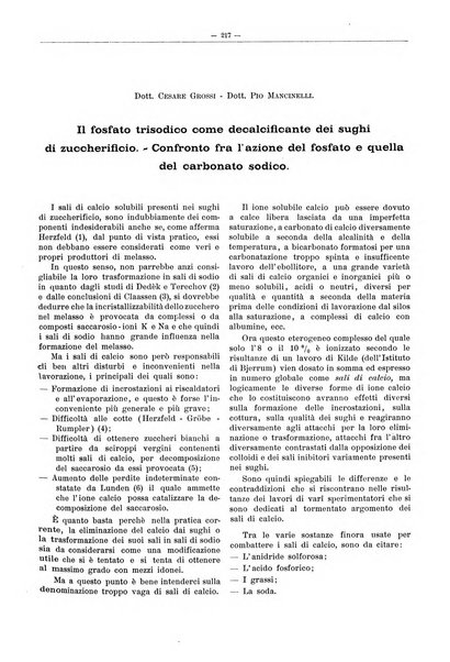 L'industria saccarifera italiana Bollettino mensile del Consorzio nazionale produttori zucchero e dell'Associazione italiana delle industrie dello zucchero e dell'alcool