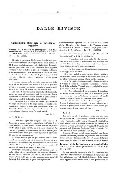 L'industria saccarifera italiana Bollettino mensile del Consorzio nazionale produttori zucchero e dell'Associazione italiana delle industrie dello zucchero e dell'alcool