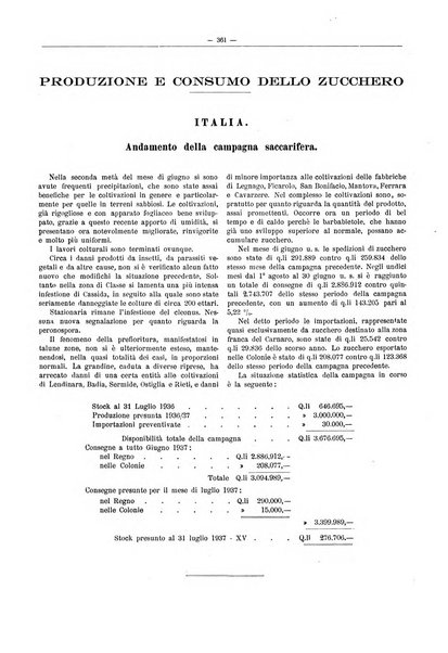 L'industria saccarifera italiana Bollettino mensile del Consorzio nazionale produttori zucchero e dell'Associazione italiana delle industrie dello zucchero e dell'alcool