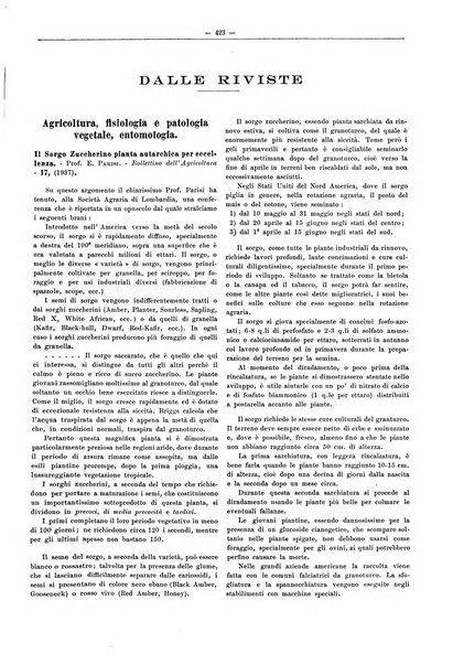 L'industria saccarifera italiana Bollettino mensile del Consorzio nazionale produttori zucchero e dell'Associazione italiana delle industrie dello zucchero e dell'alcool