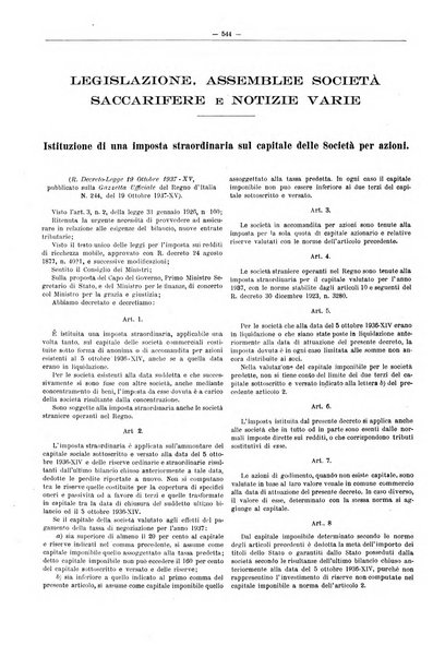 L'industria saccarifera italiana Bollettino mensile del Consorzio nazionale produttori zucchero e dell'Associazione italiana delle industrie dello zucchero e dell'alcool