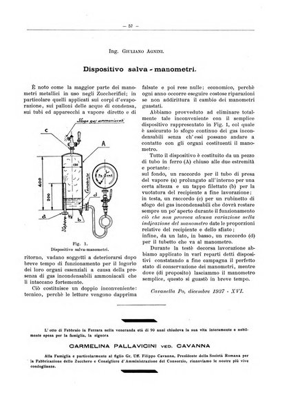 L'industria saccarifera italiana Bollettino mensile del Consorzio nazionale produttori zucchero e dell'Associazione italiana delle industrie dello zucchero e dell'alcool