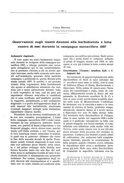 L'industria saccarifera italiana Bollettino mensile del Consorzio nazionale produttori zucchero e dell'Associazione italiana delle industrie dello zucchero e dell'alcool