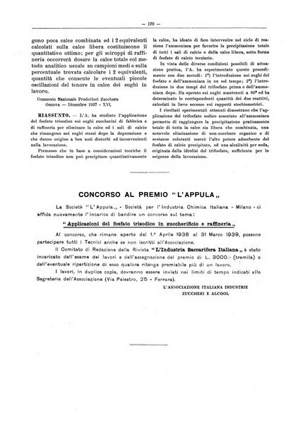 L'industria saccarifera italiana Bollettino mensile del Consorzio nazionale produttori zucchero e dell'Associazione italiana delle industrie dello zucchero e dell'alcool