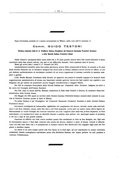 L'industria saccarifera italiana Bollettino mensile del Consorzio nazionale produttori zucchero e dell'Associazione italiana delle industrie dello zucchero e dell'alcool