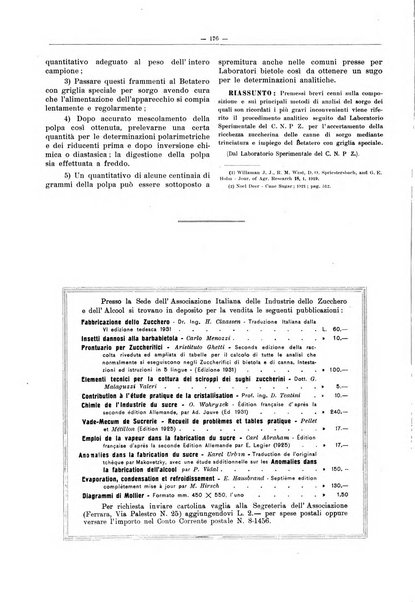 L'industria saccarifera italiana Bollettino mensile del Consorzio nazionale produttori zucchero e dell'Associazione italiana delle industrie dello zucchero e dell'alcool