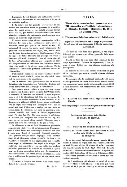 L'industria saccarifera italiana Bollettino mensile del Consorzio nazionale produttori zucchero e dell'Associazione italiana delle industrie dello zucchero e dell'alcool