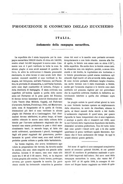 L'industria saccarifera italiana Bollettino mensile del Consorzio nazionale produttori zucchero e dell'Associazione italiana delle industrie dello zucchero e dell'alcool