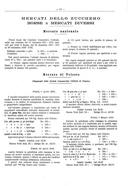 L'industria saccarifera italiana Bollettino mensile del Consorzio nazionale produttori zucchero e dell'Associazione italiana delle industrie dello zucchero e dell'alcool