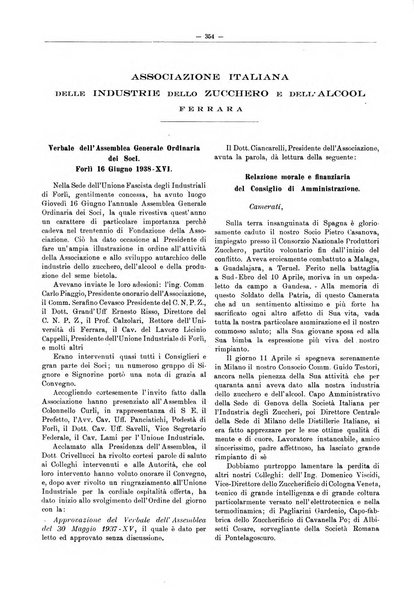 L'industria saccarifera italiana Bollettino mensile del Consorzio nazionale produttori zucchero e dell'Associazione italiana delle industrie dello zucchero e dell'alcool