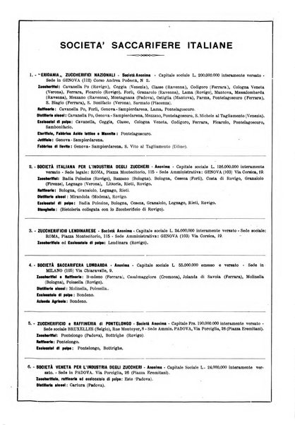 L'industria saccarifera italiana Bollettino mensile del Consorzio nazionale produttori zucchero e dell'Associazione italiana delle industrie dello zucchero e dell'alcool