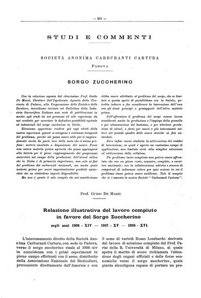 L'industria saccarifera italiana Bollettino mensile del Consorzio nazionale produttori zucchero e dell'Associazione italiana delle industrie dello zucchero e dell'alcool