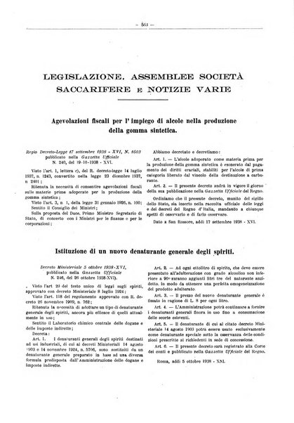 L'industria saccarifera italiana Bollettino mensile del Consorzio nazionale produttori zucchero e dell'Associazione italiana delle industrie dello zucchero e dell'alcool