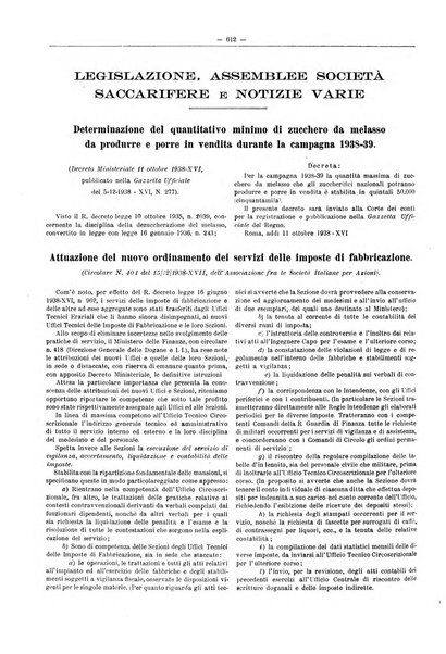 L'industria saccarifera italiana Bollettino mensile del Consorzio nazionale produttori zucchero e dell'Associazione italiana delle industrie dello zucchero e dell'alcool