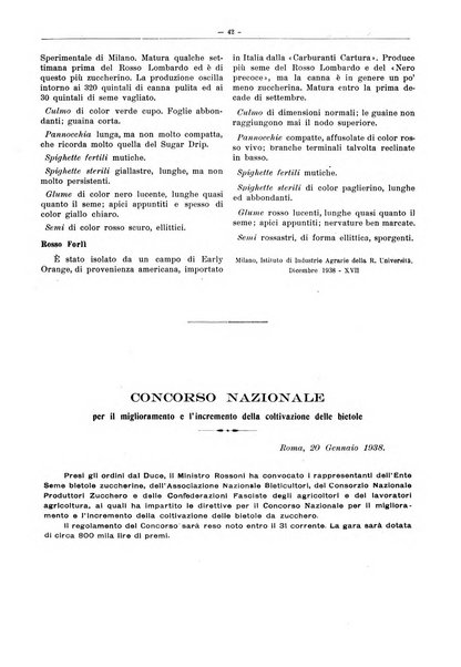 L'industria saccarifera italiana Bollettino mensile del Consorzio nazionale produttori zucchero e dell'Associazione italiana delle industrie dello zucchero e dell'alcool