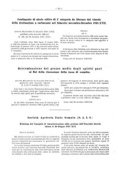 L'industria saccarifera italiana Bollettino mensile del Consorzio nazionale produttori zucchero e dell'Associazione italiana delle industrie dello zucchero e dell'alcool