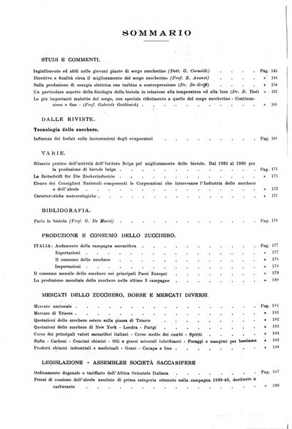 L'industria saccarifera italiana Bollettino mensile del Consorzio nazionale produttori zucchero e dell'Associazione italiana delle industrie dello zucchero e dell'alcool