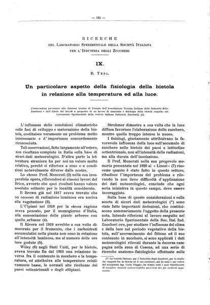 L'industria saccarifera italiana Bollettino mensile del Consorzio nazionale produttori zucchero e dell'Associazione italiana delle industrie dello zucchero e dell'alcool