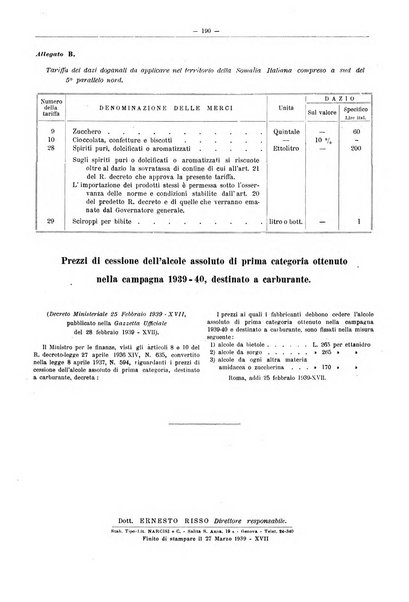 L'industria saccarifera italiana Bollettino mensile del Consorzio nazionale produttori zucchero e dell'Associazione italiana delle industrie dello zucchero e dell'alcool